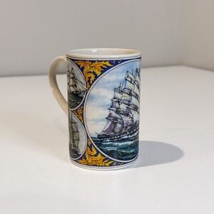 Vintage Dunoon "Age of Sail" Coffee Mug by Jack Dadd - Scotland Stoneware